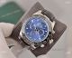Fake Rolex Daytona SS Blue Dial Black Leather Strap watch (2)_th.jpg